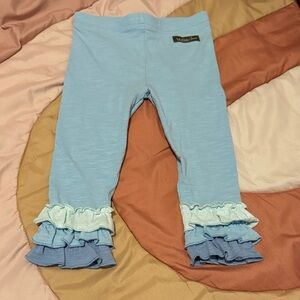 Matilda Jane Light Blue Ruffle Hem Toddler Girl Leggings